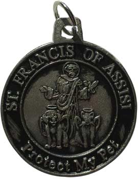 St Francis Protect My Pet Amulet