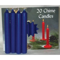 1-2" Dark Blue Chime Candle 20 Pack