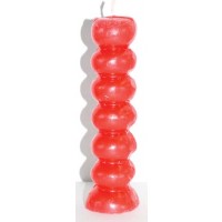 Red Seven Knob Candles