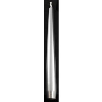 9" Silver Taper Candle
