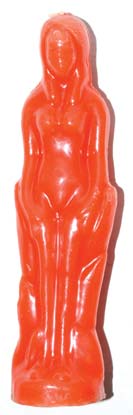 Orange Female Candle 7"