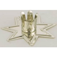 Silver Fairy Star Chime Candle Holder