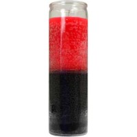 2 Color 7-day Red- Black Jar Candle