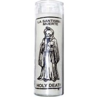Holy Death White 7 Day Jar Candle