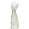 5 1-2" White Cat Candle