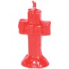 4 1-4" Red Cross Candle