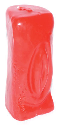 6 1-2" Red Female Gender Candle