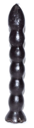 9 1-2" Black 7 Knob Candle