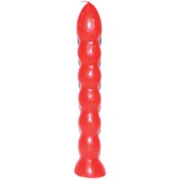 9 1-2" Red 7 Knob Candle