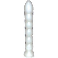 9 1-2" White 7 Knob Candle