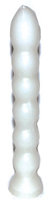 9 1-2" White 7 Knob Candle