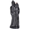 6" Marriage Black Candle