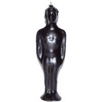7 1-4" Black Male Candle