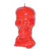 5 1-2" Green Skull Candle
