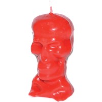 5 1-2" Red Skull Candle