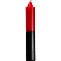 9" Red- Black Jumbo Candle