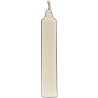 9" White Pillar Candle