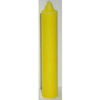 9" Yellow Pillar Candle