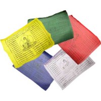 Tibetan Buddha Prayer Flag 8" X 9 1-2"