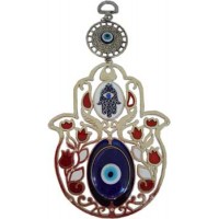 Fatima Flower Evil Eye Wall Hanging "new Design"