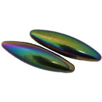 60mm Rainbow Magnetic Hematite Oval Pair