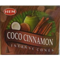 Coconut Cinnamon Hem Cone 10 Cones