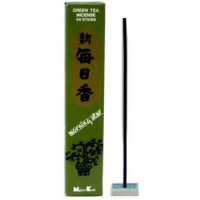 Green Tea Morning Star Stick Incense & Holder 50 Pack