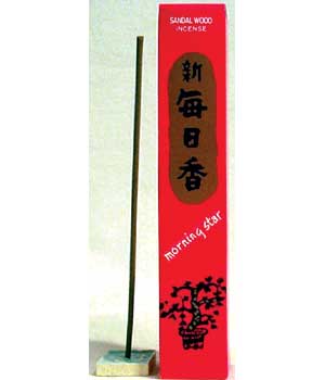 Sandalwood Morning Star Stick Incense & Holder 50 Pack