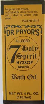 4oz Seven Holy Hyssop Bath Oil