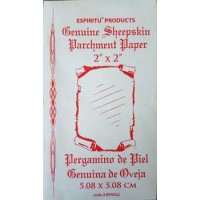 2" X 2" Sheep Skin Parchment Paper