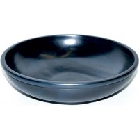 Black Stone Scrying Bowl 6"