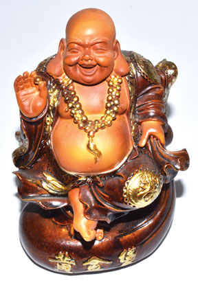 5 1-2" Laughing Buddha On Money Bag