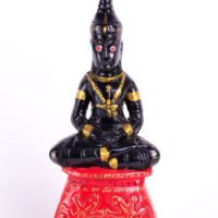 LP Komol : 12" wood Phra Ngang statue - THAI VOODOO for love & money luck
