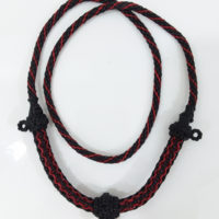 Thick and strong wax cord Thai necklace for 3 amulets