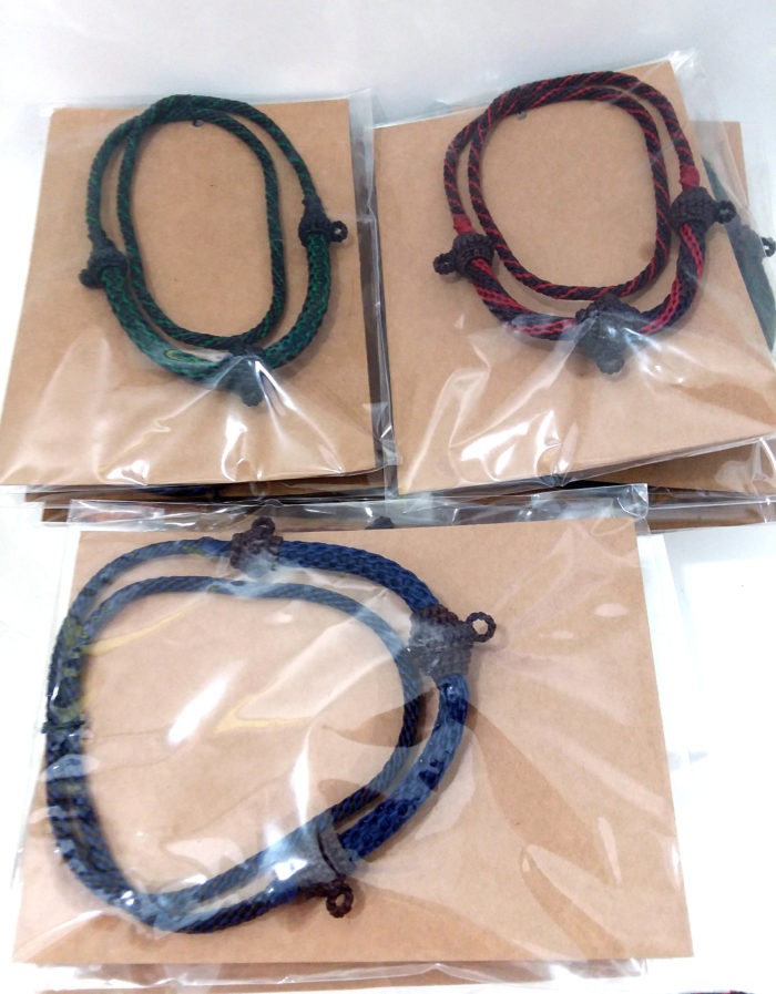 Thick and strong wax cord Thai necklace for 3 amulets