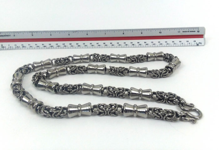 SUPER HEAVY stainless steel Thai amulet Chain, 28 in