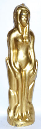 Gold Female Candle 7"